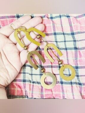 XXL 'U Turn' Handmade Earrings